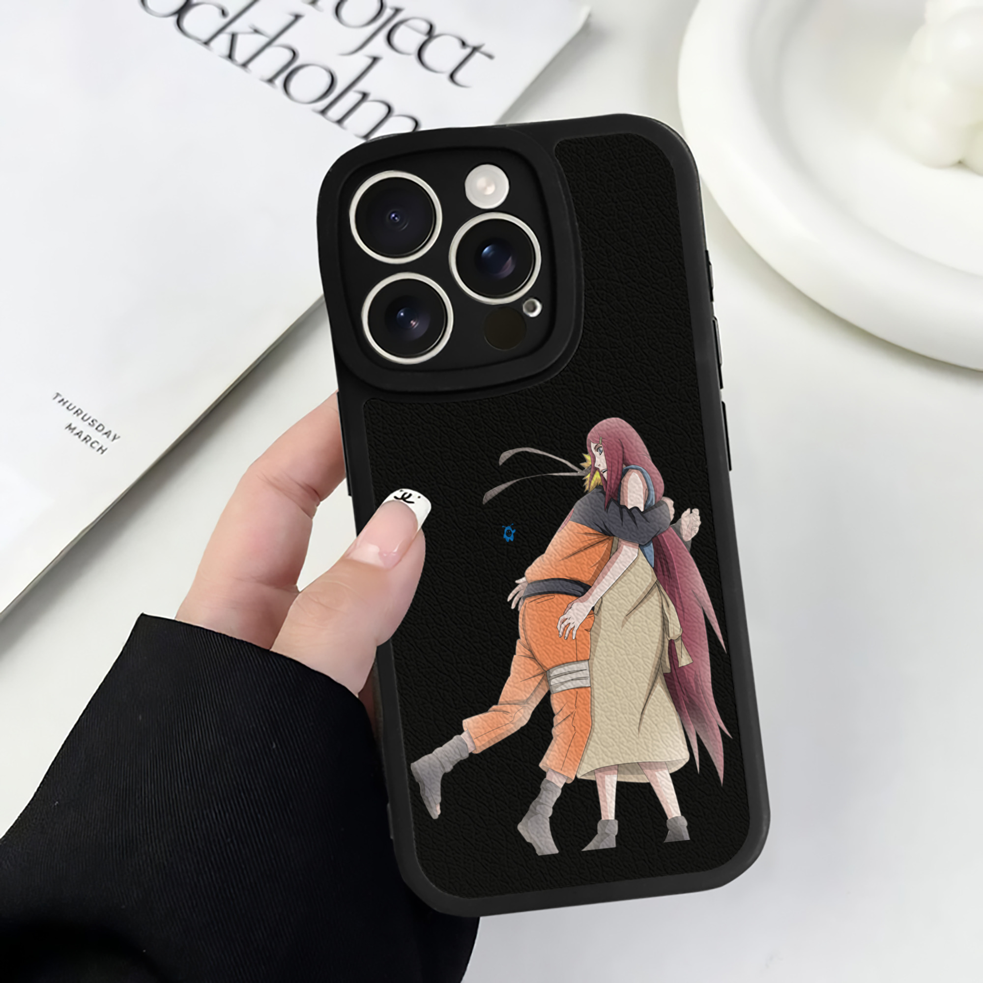 （画像用） NARUTO -ナルト- うずまき ナルト Uzumaki Naruto 【iPhone 16シリーズ対応】シリコンスマホケース（レザー調） 材質：シリコン